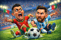Rivals Clash — Ronaldo vs Messi | SportArt™ JOY