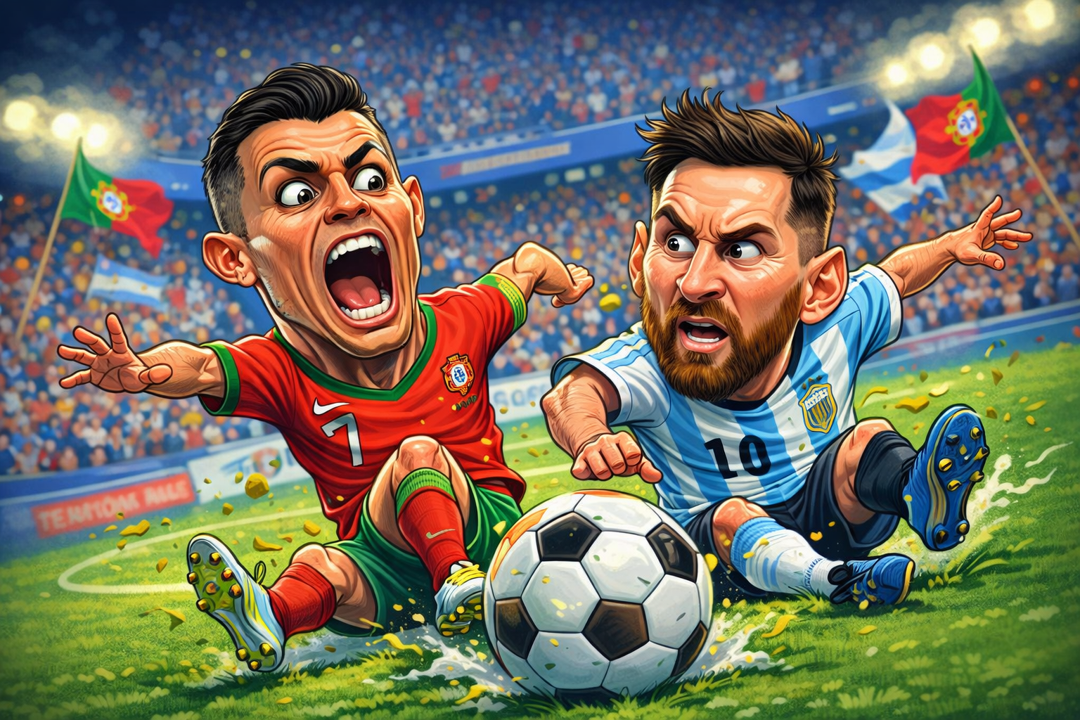 Rivals Clash — Ronaldo vs Messi | SportArt™ JOY